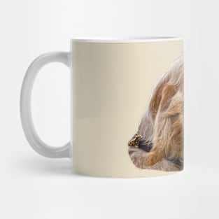 Hound waiting at a field trial Mug